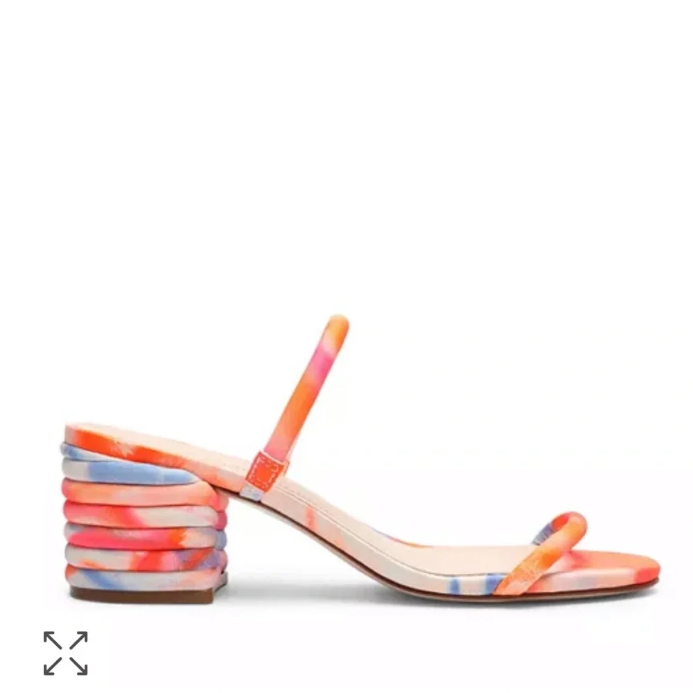 SCHUTZ MULTICOLORED TIE DYE SANDALS - Picture 5 of 9